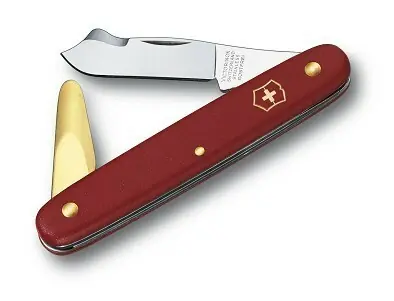 Victorinox gardening pruning knife 100 mm, red, 2 functions Zlevněný