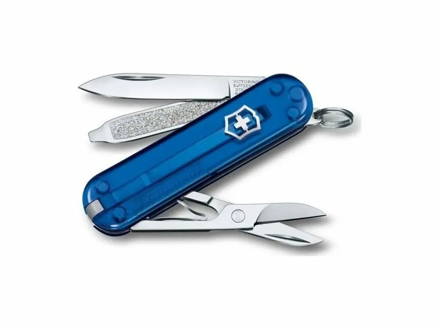 Victorinox Classic SD Deep Ocean multifunction knife 58 mm, transparent blue, 7 functions Hit Sezóny