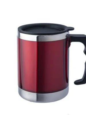 BasicNature MUG Nerezová termoska červená 0,42 l Nová Kolekce