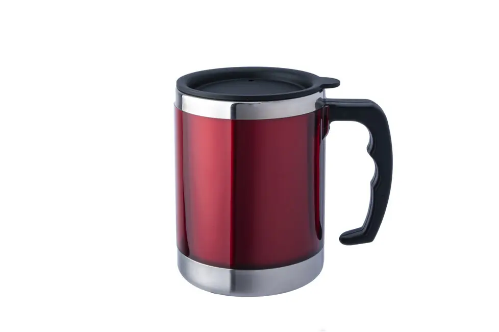BasicNature MUG Nerezová termoska červená 0,42 l Nová Kolekce