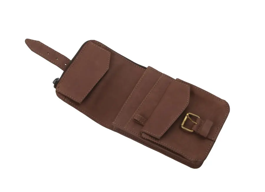 Tovární Cena BasicNature Bezpečné kožené pouzdro na opasek
