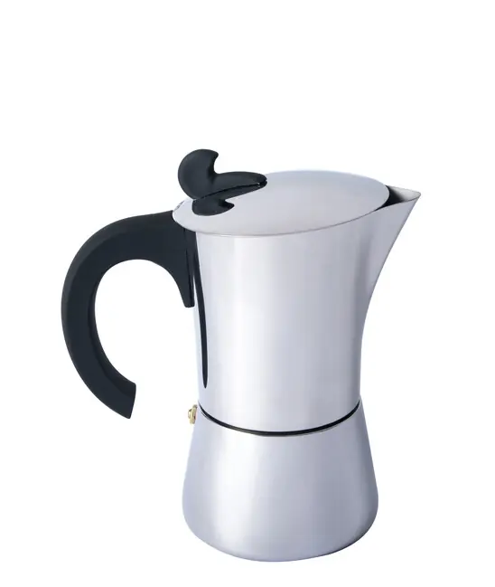 Značkový BasicNature Espresso kávovar z nerezové oceli pro 4 šálky