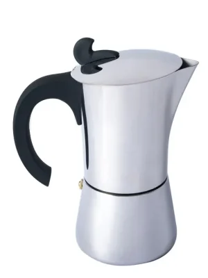 BasicNature Espresso kávovar z nerezové oceli na 6 šálků Víkendová Akce