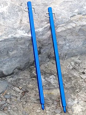 BasicNature Stabilní stanové kolíky 30 cm modré 4 ks Výprodej