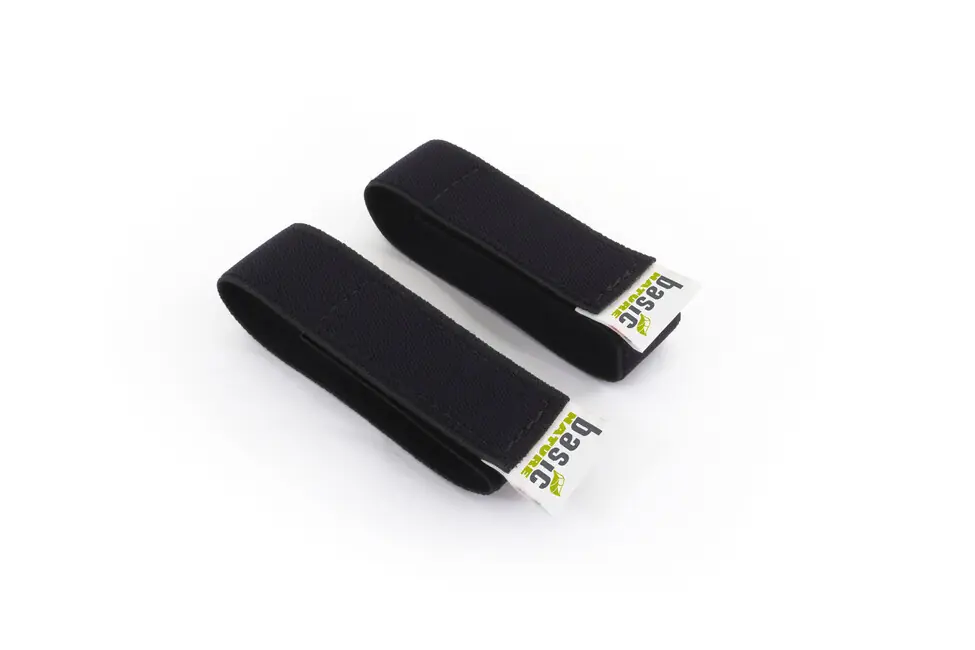 BasicNature STRAPits Elastické popruhy pro každodenní řešení černé 30 cm 2 ks Speciální Cena