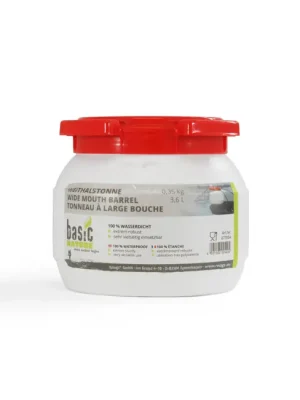 Víkendová Akce BasicNature Bílý sud se širokým hrdlem 3,6 l