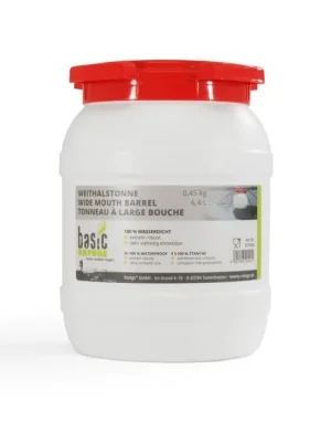 Finální Výprodej BasicNature Sud se širokým hrdlem bílý 6,4 l