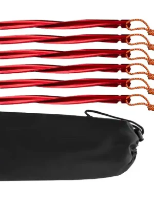 BasicNature Y-Stake Spirálové stanové kolíky 25 cm červené 6 ks Pouze Dnes