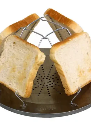 Pouze Dnes Coghlans Camp Stove Toaster Skládací topinkovač pro benzínové, parafínové a plynové vařiče