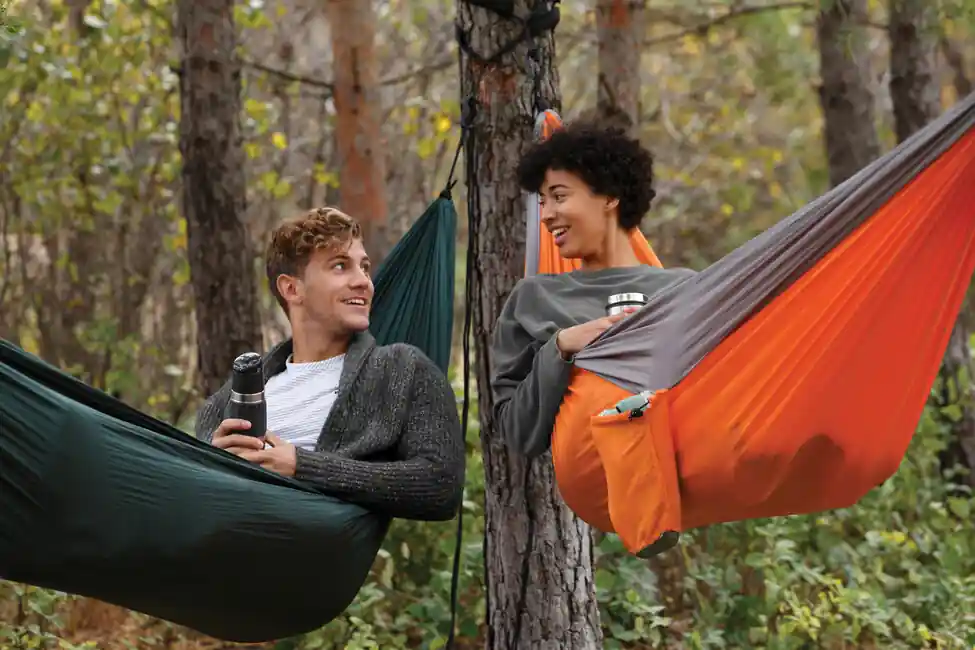 Padáková houpací síť Coghlans pro 2 osoby, oranžová Must-Have
