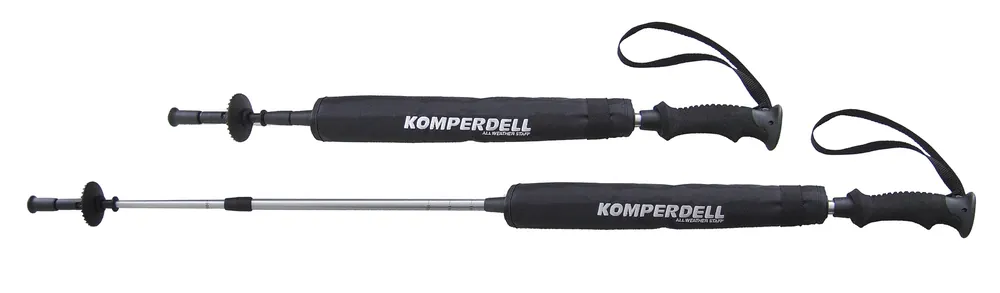 EuroSchirm Komperdell kombinovaná trekingová hůl se slunečníkem, černá Pouze Dnes