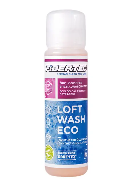 Fibertec Loft Wash Eco syntetický prací prostředek na spací pytle a oblečení 100 ml Cenový Hit