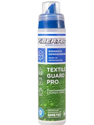 Fibertec Textile Guard Pro prostředek proti vodě, špíně a olejům pro membránové oděvy a funkční tkaniny 250 ml Hit Sezóny
