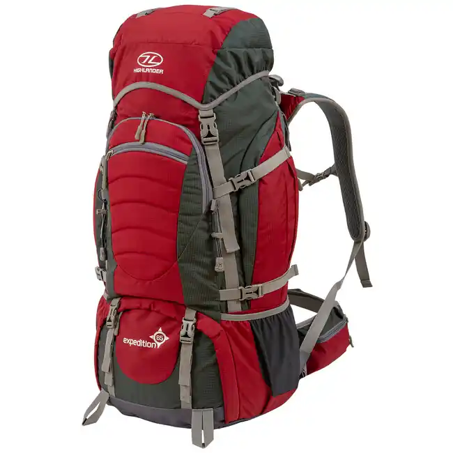 Batoh Highlander Expedition 65 L červený Akční Nabídka