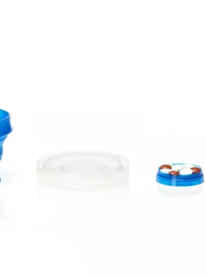 Zlevněný humangear GoCup skládací, hygienický a balitelný cestovní hrnek ‘ 237 ml modrý