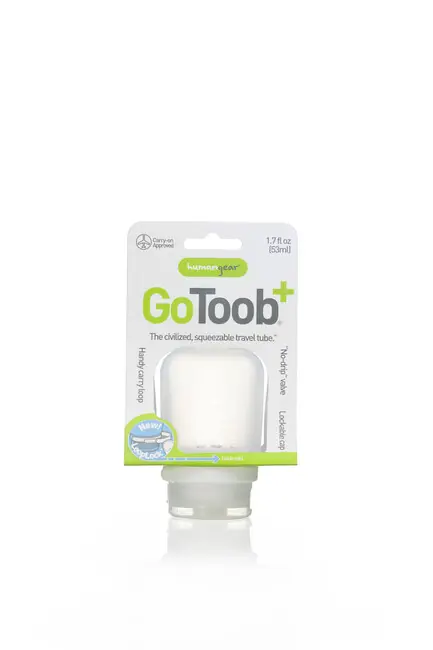 humangear GoToob+ Silikonová cestovní láhev / nádoba ‘ 53 ml tmavě modrá Speciální Cena