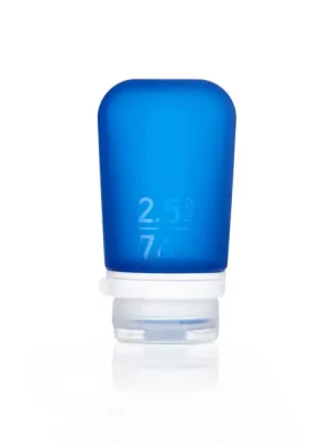humangear GoToob+ Silikonová cestovní láhev / nádoba ‘ 74 ml tmavě modrá Víkendová Akce