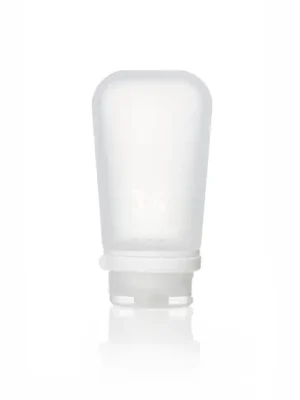 Hit Sezóny humangear GoToob+ Silikonová cestovní láhev/hrnek 100 ml čirá