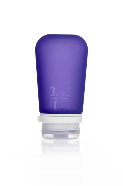 humangear GoToob+ Silikonová cestovní láhev/hrnek 100 ml fialová Sezónní Sleva