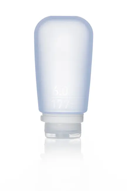 Sezónní Sleva humangear GoToob+ Silikonová cestovní láhev/hrnek 177 ml modrá