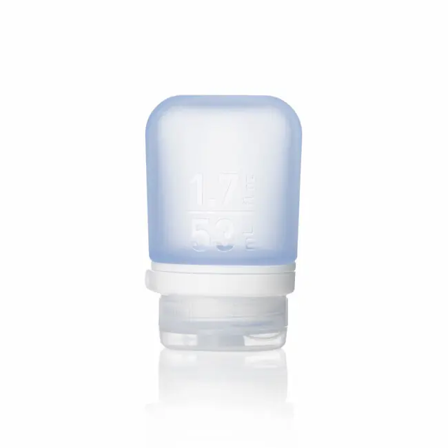 Časově Omezené humangear GoToob+ Silikonová cestovní láhev / nádoba 53 ml modrá