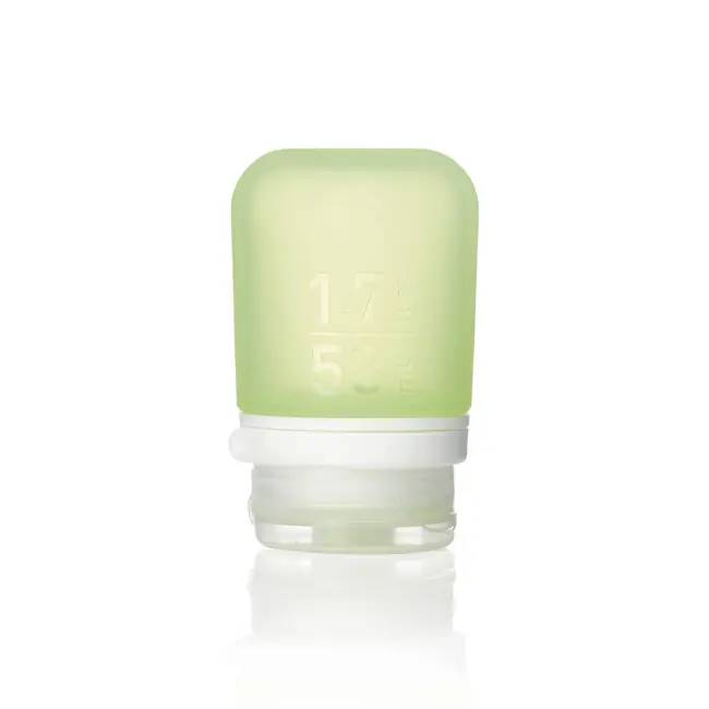 Nová Kolekce humangear GoToob+ Silikonová cestovní láhev / nádoba 53 ml zelená