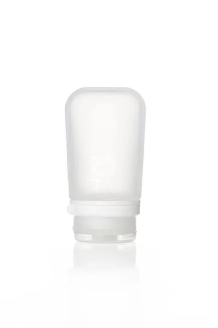 humangear GoToob+ Silikonová cestovní láhev / nádoba 74 ml čirá Výprodej