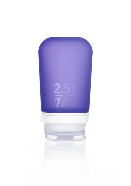 humangear GoToob+ Silikonová cestovní láhev / nádoba 74 ml fialová Aktuální