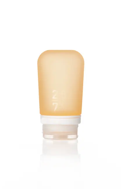 Nízká Cena humangear GoToob+ Silikonová cestovní láhev / nádoba 74 ml oranžová