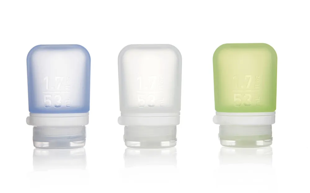 humangear GoToob+ Silikonová cestovní láhev/kabelka Balení 3 ks 53 ml transparentní/zelená/modrá Odeslání Ihned