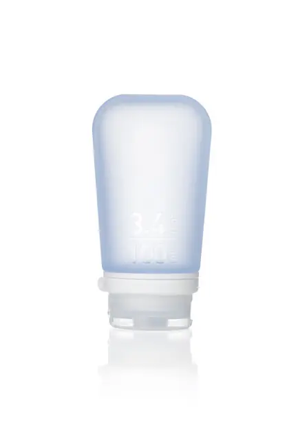 humangear GoToob+ Silikonová nádoba na tekutiny 100 ml modrá Levný