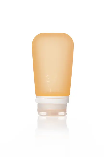 Značkový humangear GoToob+ Silikonová nádoba na tekutiny 100 ml oranžová
