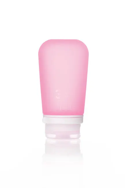 Jen Po Omezenou Doba humangear GoToob+ Silikonová nádoba na tekutiny 100 ml růžová