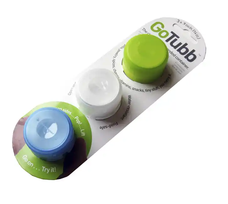 Ověřený humangear GoTubb Sada úložných boxů barevných S
