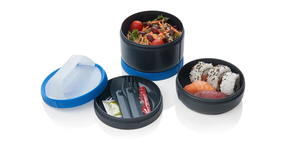 Nakupujte Hned humangear Stax Modular lunchbox XL šedomodrý