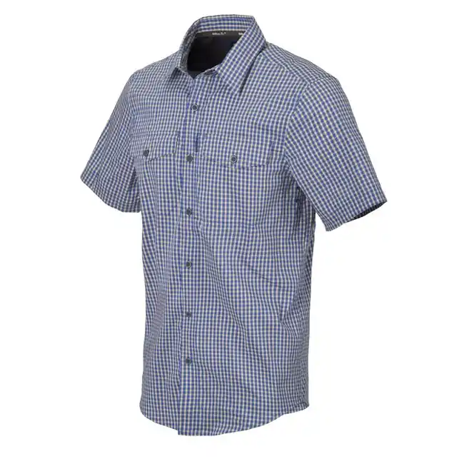 Helikon-Tex Taktická košile Covert Concealed Carry s krátkým rukávem - Károvaná královská modrá Ověřený