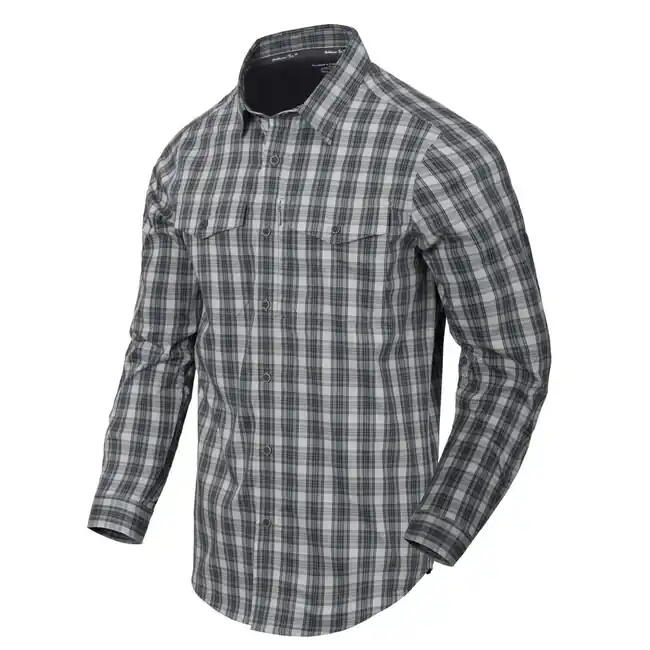 Helikon-Tex Taktická košile na skryté nošení - Foggy Grey Plaid Nová Kolekce