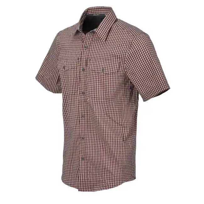 Helikon-Tex Taktická košile s krátkým rukávem Covert Concealed Carry - Dirt Red Checkered Top Prodej