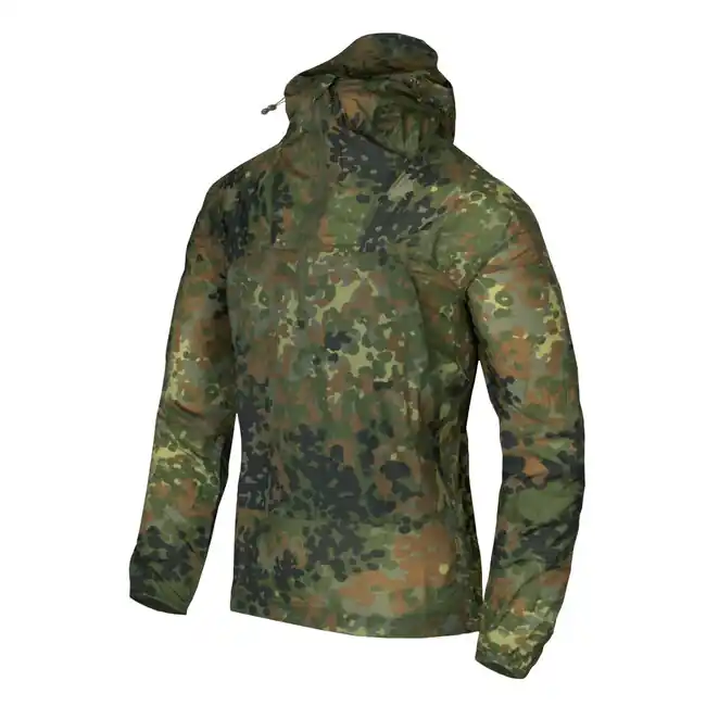 Ověřený Helikon-Tex WINDRUNNER bunda - WindPack Nylon - Flecktarn
