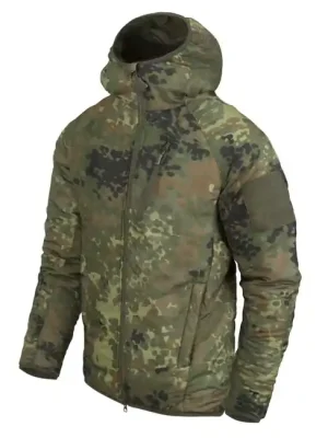 Cenově Výhodný Helikon-Tex WOLFHOUND bunda s kapucí - Climashield Apex - Flecktarn