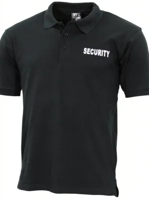 Víkendová Akce MFH Polokošile Security s krátkým rukávem, černá