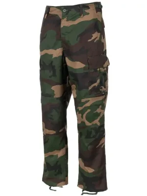 Akce Kalhoty MFH US Combat BDU, woodland