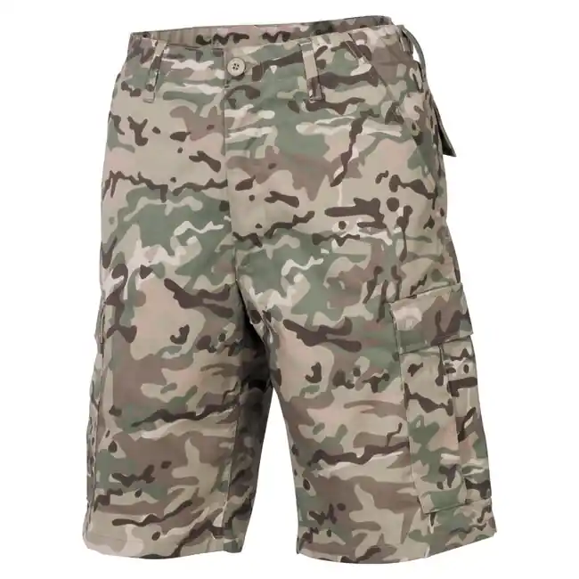 MFH Americké šortky BDU Rip stop s kapsami, operation-camo Originální