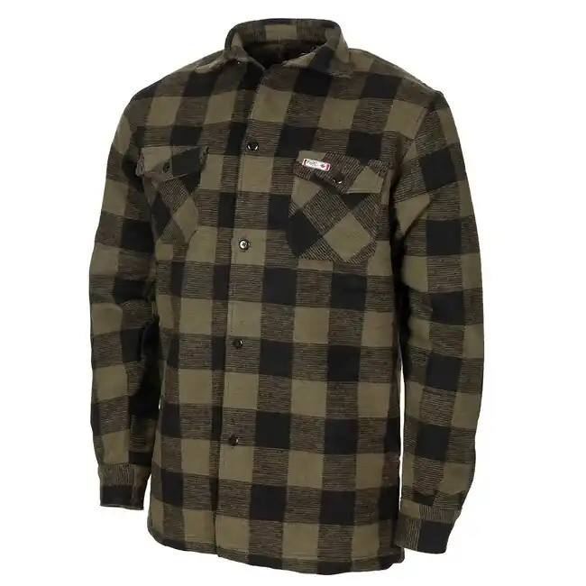 Poslední Šance Fox Outdoor flanelová košile lumberjack, OD green-černá