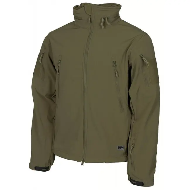 Ověřený Profesionální softshellová bunda MFH Scorpion, OD green