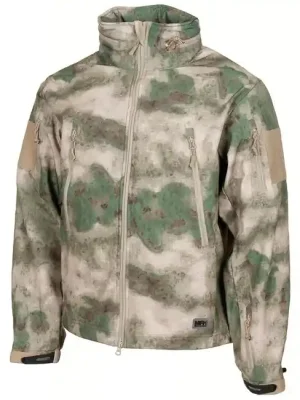Cenově Výhodný Profesionální softshellová bunda MFH Scorpion, HDT-camo FG