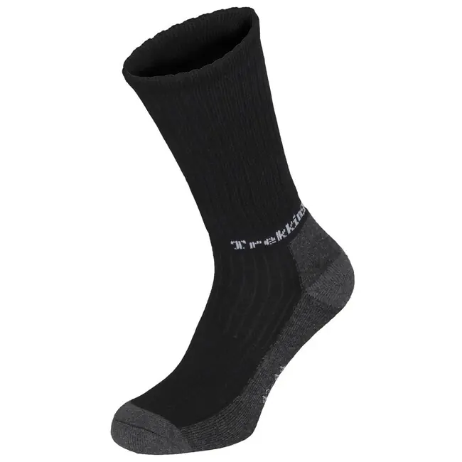 Originální Ponožky Fox Outdoor Hiking Socks Lusen s froté podrážkou, černé