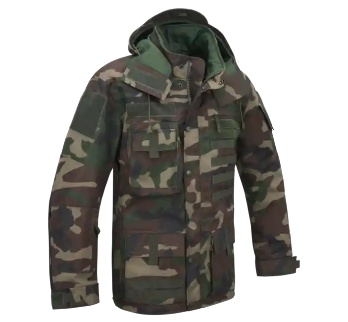 Brandit Performance Outdoorová taktická bunda, woodland Omezená Nabídka