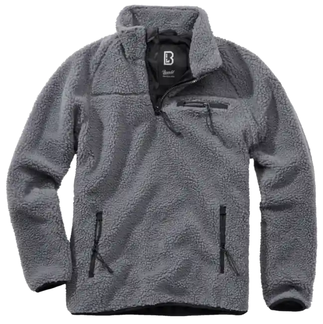 Expresní Doručení Fleecová bunda Brandit Teddyfleece Troyer, antracitová
