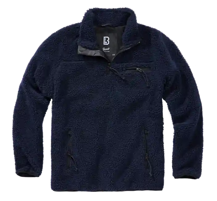 Horká Nabídka Fleecová bunda Brandit Teddyfleece Troyer, tmavě modrá